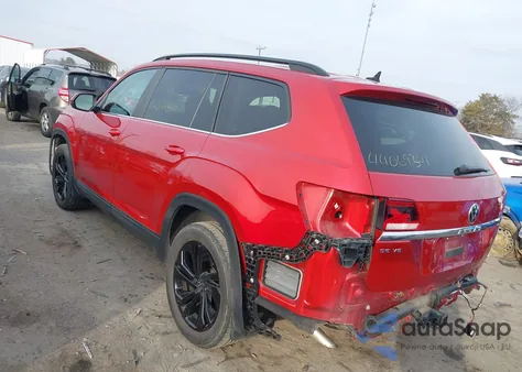 2022 Volkswagen Atlas 3.6L V6 Se W/Technology z USA, uszkodzony, nr VIN 1V2JR2CA4NC545536